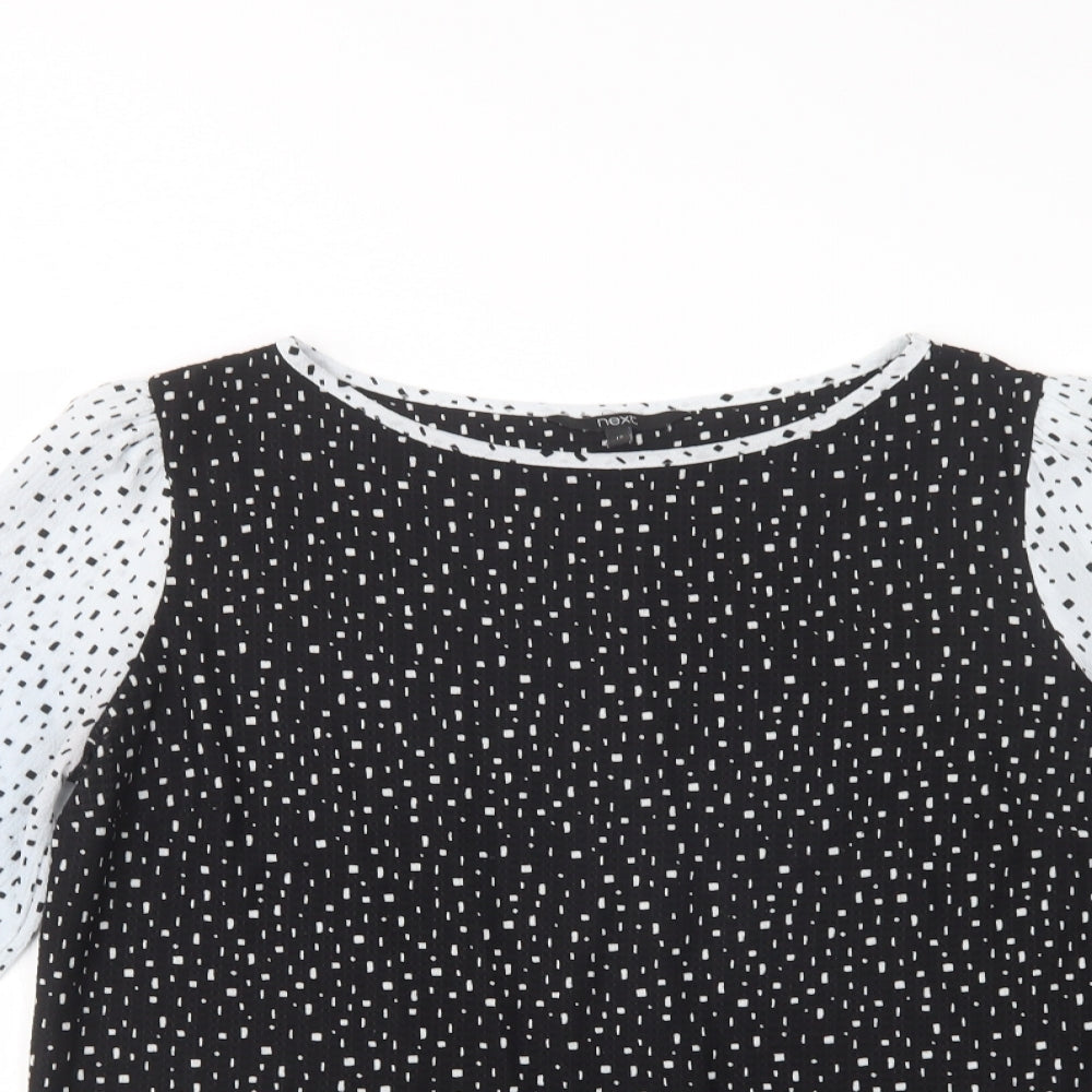 Womens UK Size 12 NEXT Black Basic Blouse