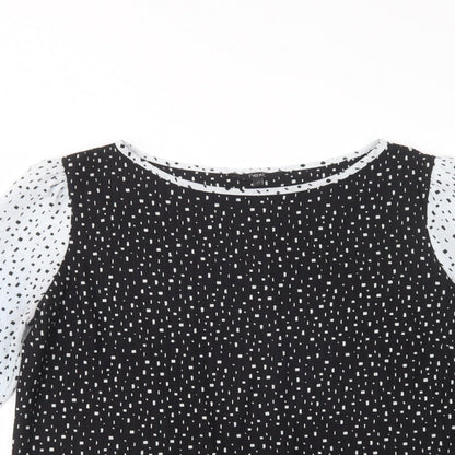 Womens UK Size 12 NEXT Black Basic Blouse