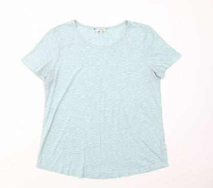 Womens UK Size 14 NEXT Green Basic T-Shirt