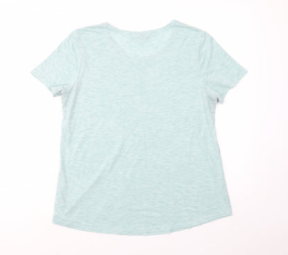 Womens UK Size 14 NEXT Green Basic T-Shirt