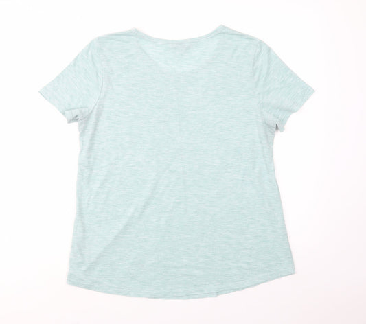 Womens UK Size 14 NEXT Green Basic T-Shirt