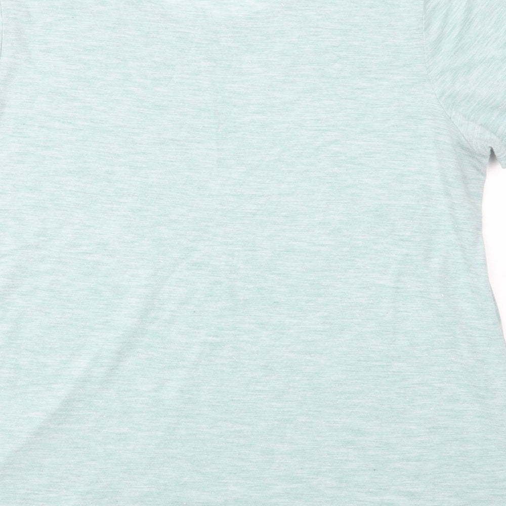Womens UK Size 14 NEXT Green Basic T-Shirt