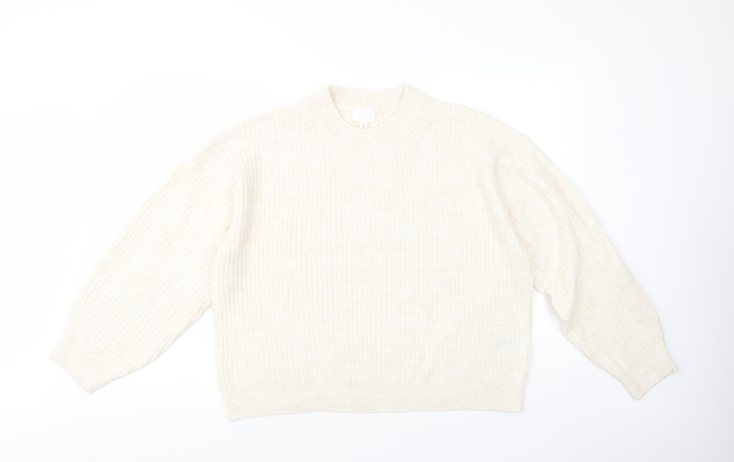 Womens UK Size M H&M Beige Pullover Jumper