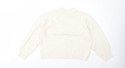 Womens UK Size M H&M Beige Pullover Jumper