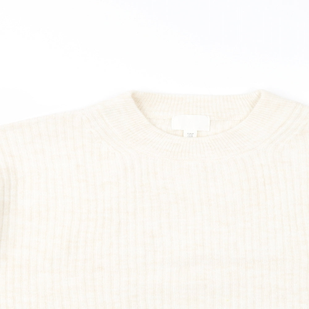 Womens UK Size M H&M Beige Pullover Jumper