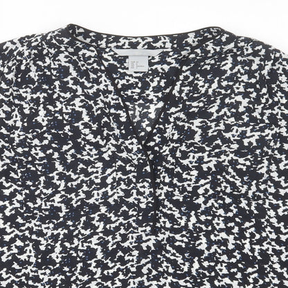 Womens UK Size 6 H&M Black Basic Blouse