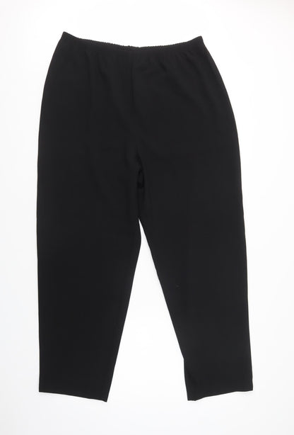 Roland Klein Womens Black  Polyester Dress Pants Trousers Size 20 L30 in Regular