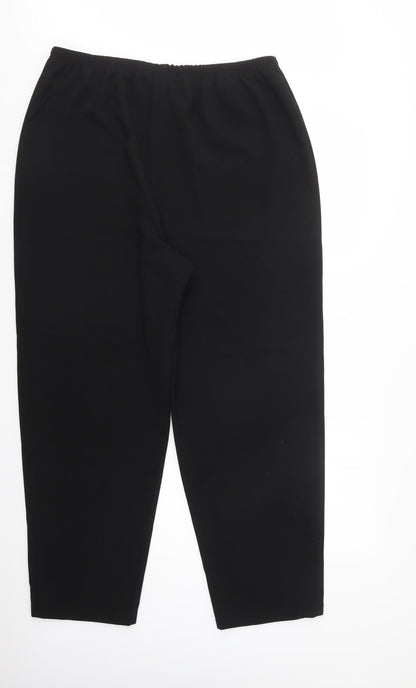 Roland Klein Womens Black  Polyester Dress Pants Trousers Size 20 L30 in Regular