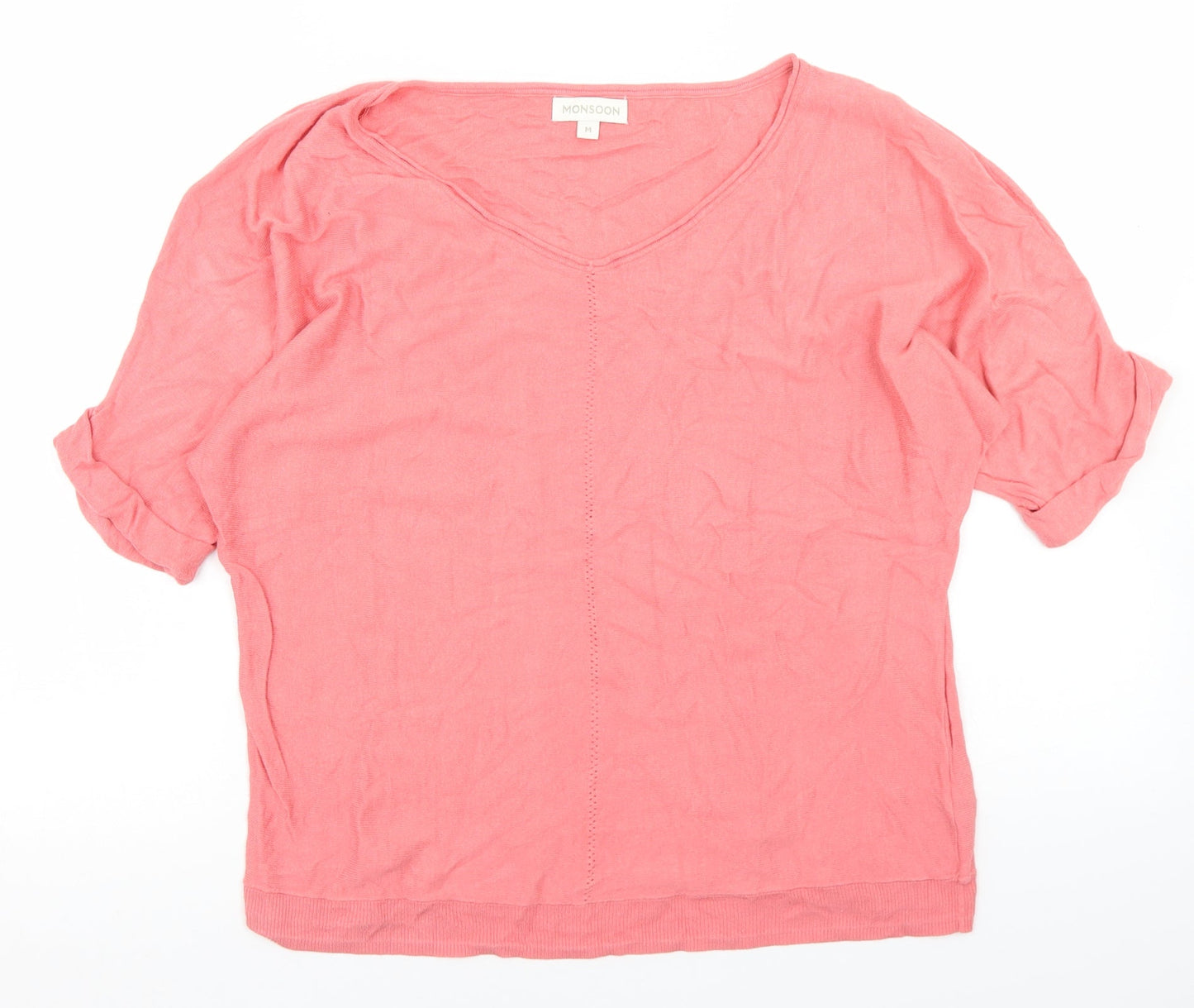 Womens UK Size M Monsoon Pink Pullover Jumper