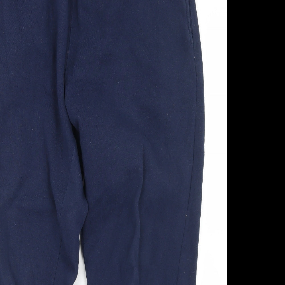 NY Sports Mens Blue  Polyacrylate Fibre Jogger Trousers Size M L26 in Regular