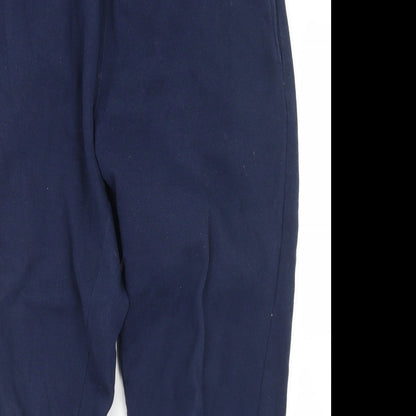 NY Sports Mens Blue  Polyacrylate Fibre Jogger Trousers Size M L26 in Regular
