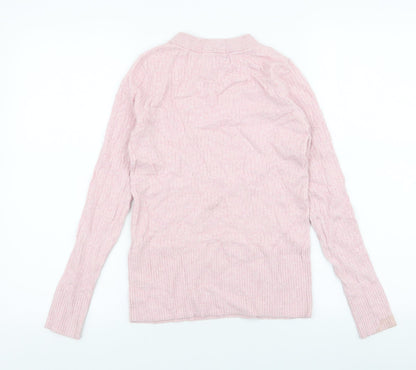 Womens UK Size 8 Marks and Spencer Pink Pullover Jumper