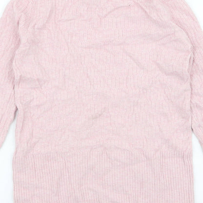 Womens UK Size 8 Marks and Spencer Pink Pullover Jumper