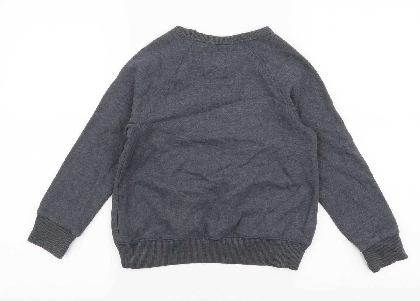 NEXT Boys Grey  Cotton Pullover Sweatshirt Size 7 Years  Pullover - Cool Story Santa, Christmas