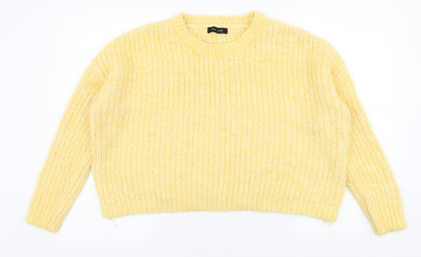 Womens UK Size M New Look Yellow Pullover Jumper