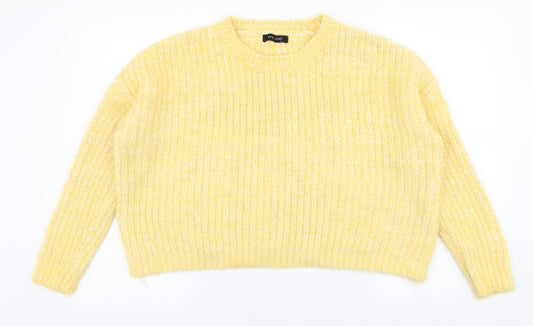 Womens UK Size M New Look Yellow Pullover Jumper