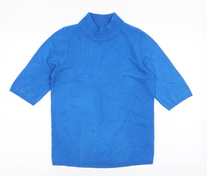 Womens UK Size 8 Marks and Spencer Blue Pullover Jumper