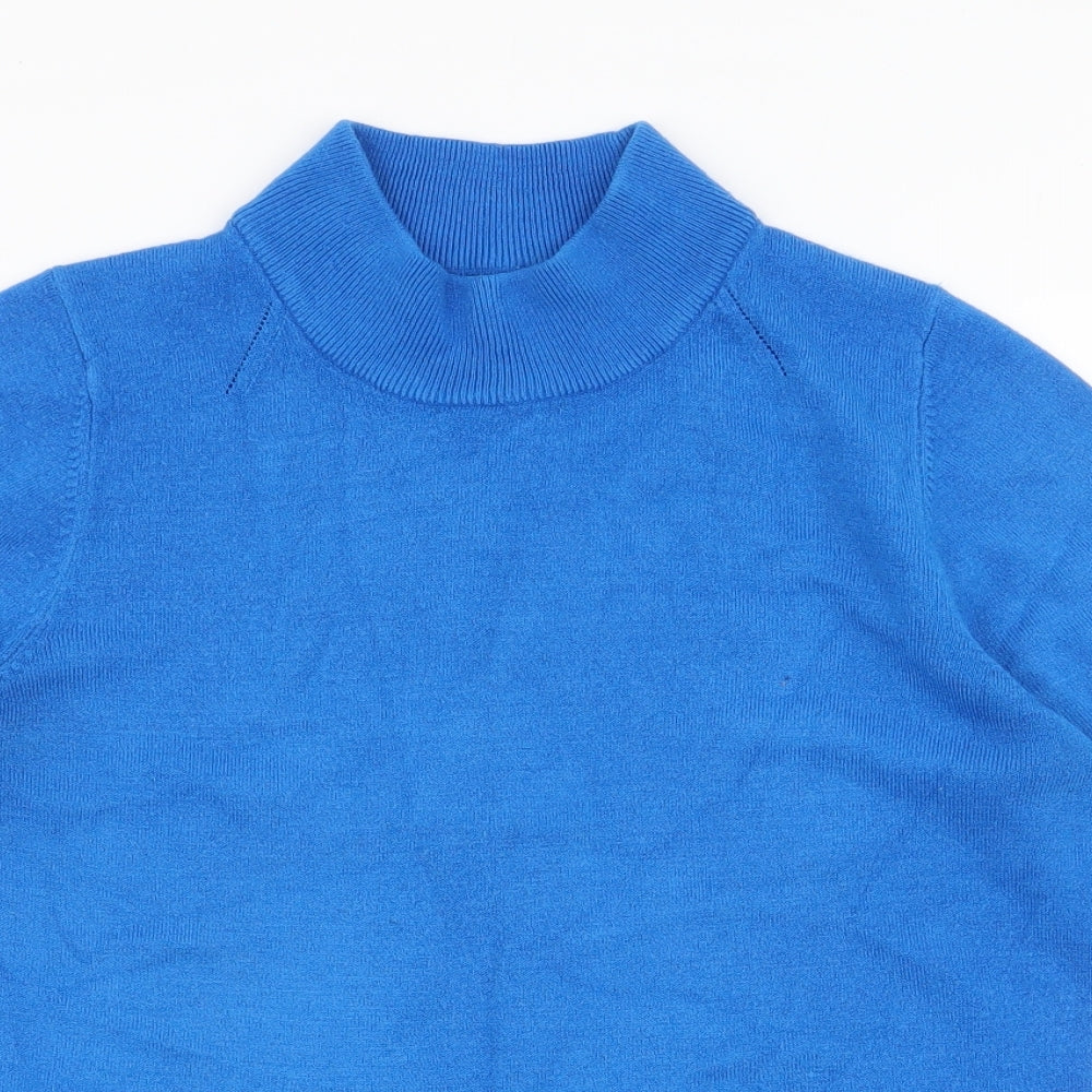 Womens UK Size 8 Marks and Spencer Blue Pullover Jumper