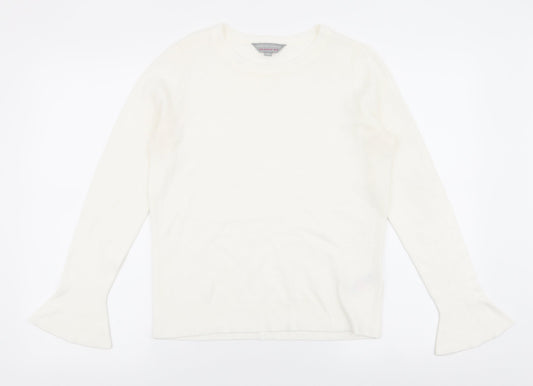 Womens UK Size 12 dorothy perkins White Pullover Jumper