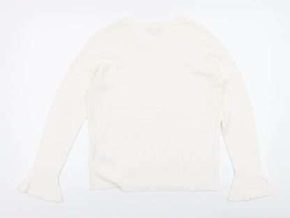 Womens UK Size 12 dorothy perkins White Pullover Jumper