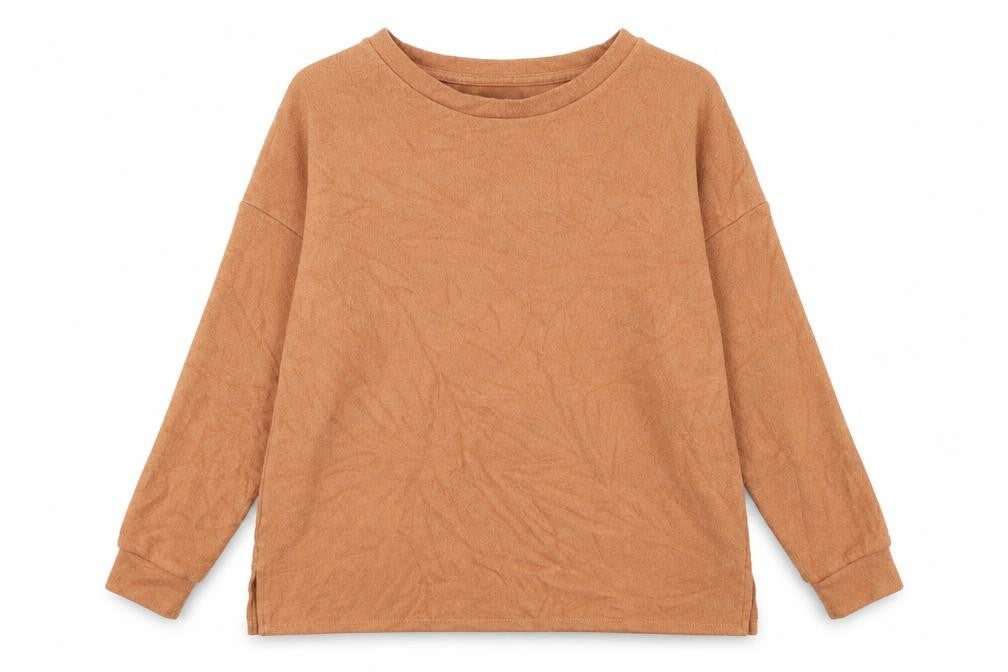 Front view of George women’s yellow viscose pullover sweatshirt, size S, pullover