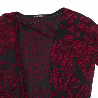 Womens UK Size XS Atmosphere Red Cardigan Jumper
