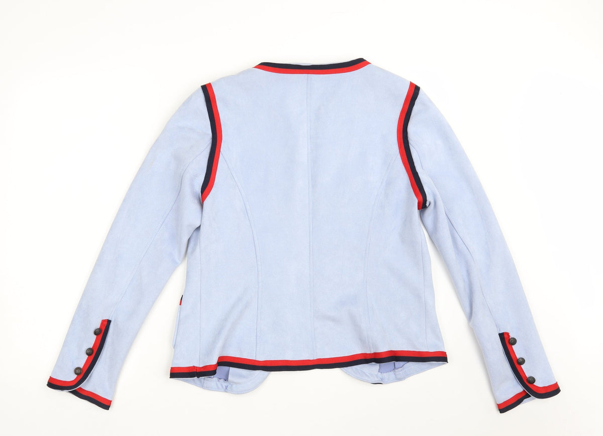 Back view of Chic & Jeune women’s blue jacket, size XL