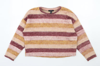 Womens UK Size M New Look Multicoloured Pullover Jumper
