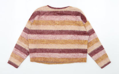 Womens UK Size M New Look Multicoloured Pullover Jumper