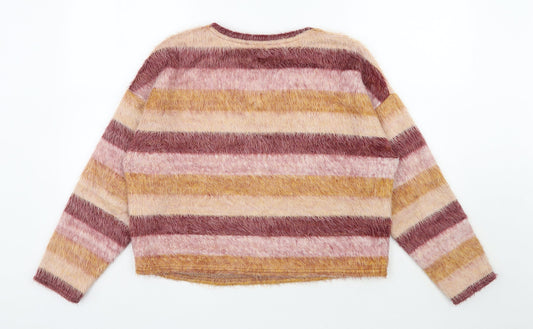 Womens UK Size M New Look Multicoloured Pullover Jumper