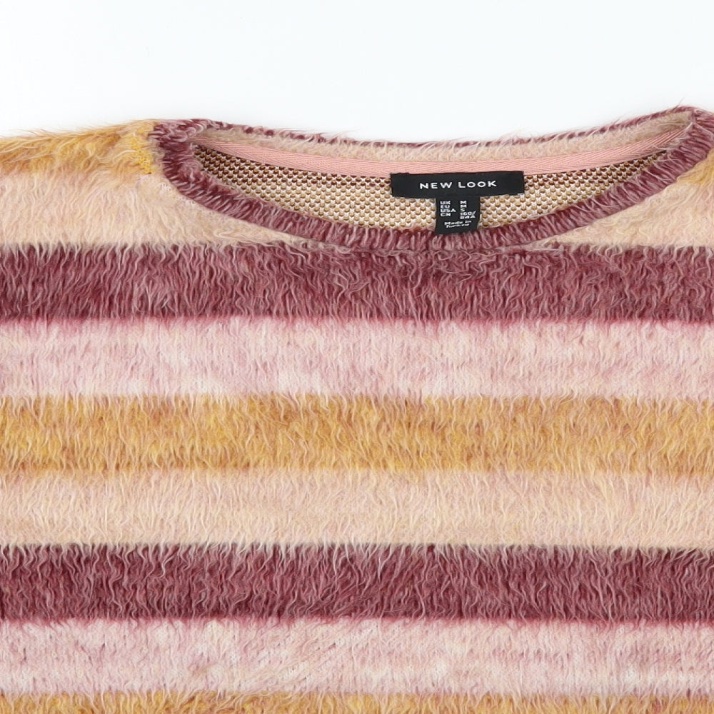 Womens UK Size M New Look Multicoloured Pullover Jumper