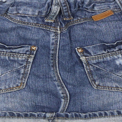 Name It  Girls Blue  Cotton Mini Skirt Size 3-4 Years  Regular