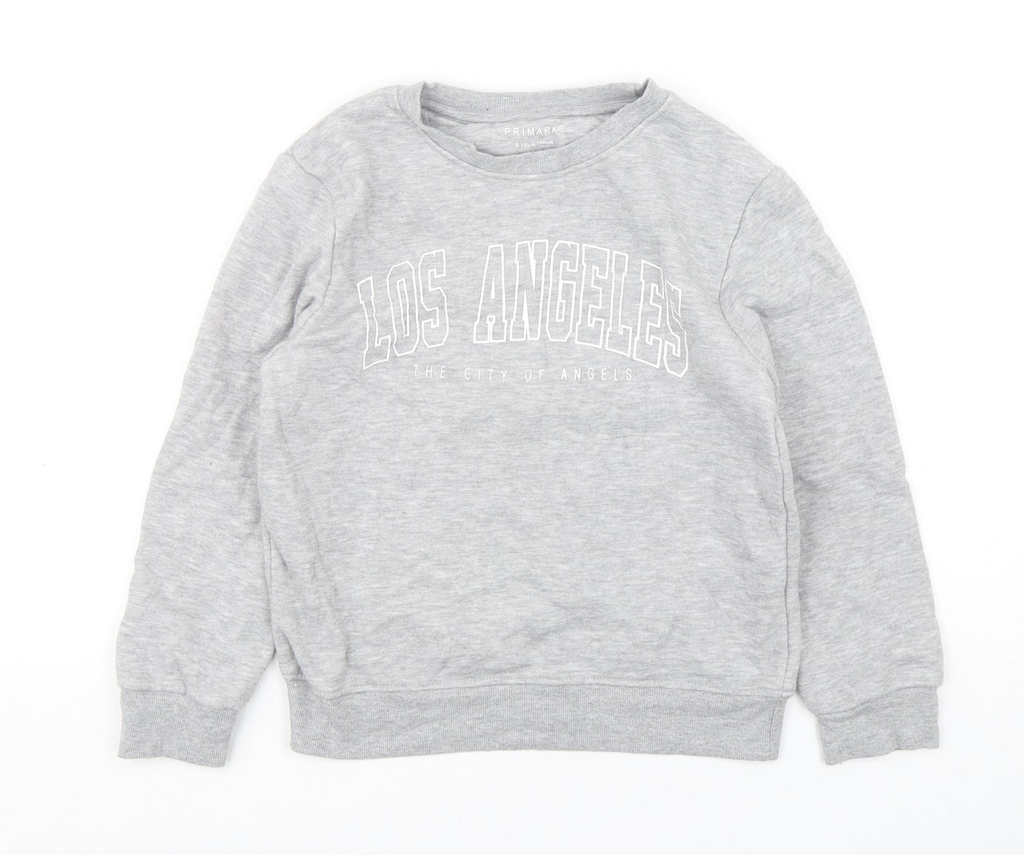 Primark Boys Grey  Cotton Pullover Sweatshirt Size 9-10 Years  Pullover - Los Angeles