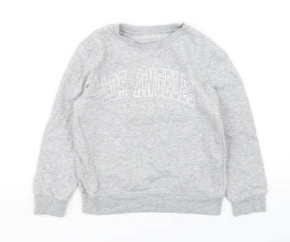 Primark Boys Grey  Cotton Pullover Sweatshirt Size 9-10 Years  Pullover - Los Angeles