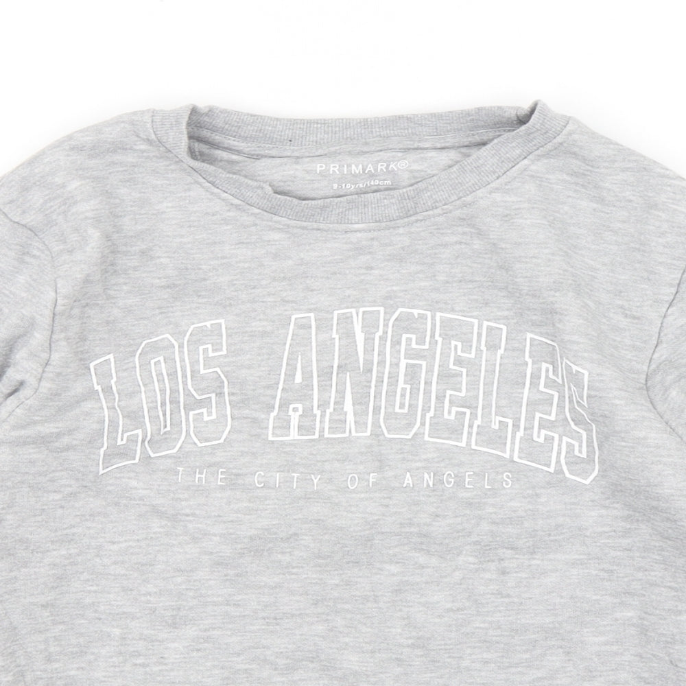 Primark Boys Grey  Cotton Pullover Sweatshirt Size 9-10 Years  Pullover - Los Angeles