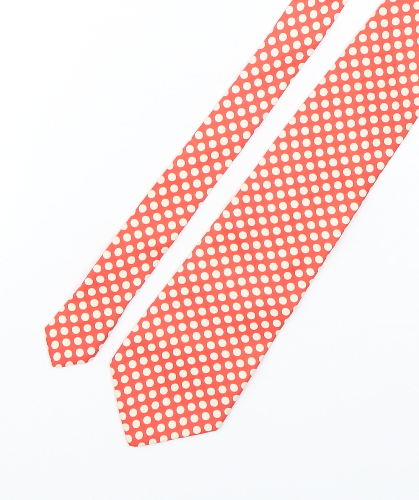 Preworn Mens Multicoloured Polka Dot Silk Pointed Tie One Size