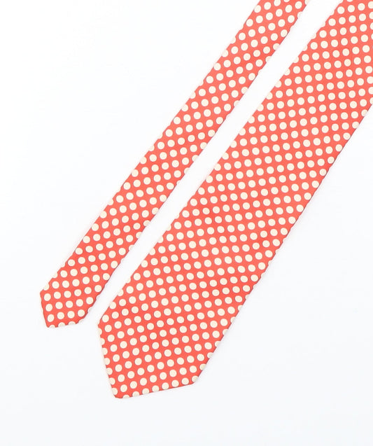 Preworn Mens Multicoloured Polka Dot Silk Pointed Tie One Size