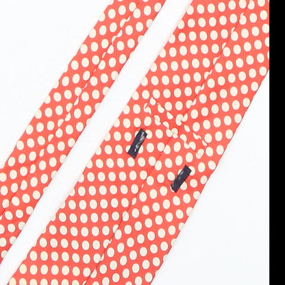 Preworn Mens Multicoloured Polka Dot Silk Pointed Tie One Size
