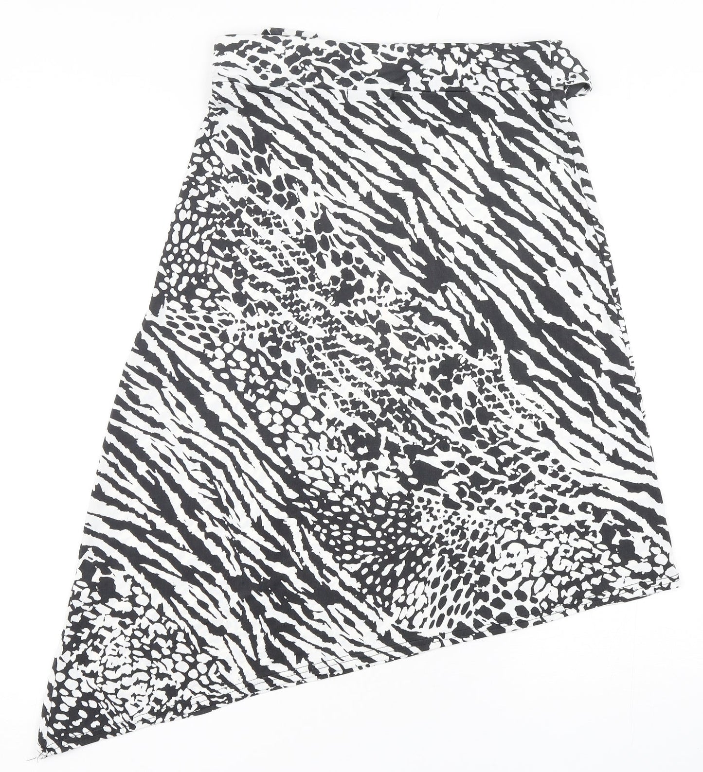 Boohoo Womens Multicoloured Animal Print Polyester A-Line Skirt Size 12