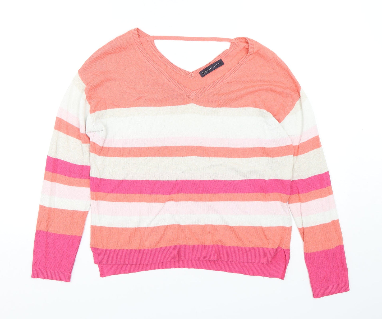 Womens UK Size 10 Marks and Spencer Multicoloured Pullover Jumper