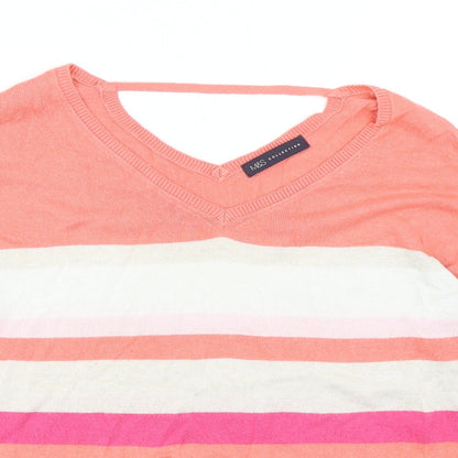 Womens UK Size 10 Marks and Spencer Multicoloured Pullover Jumper