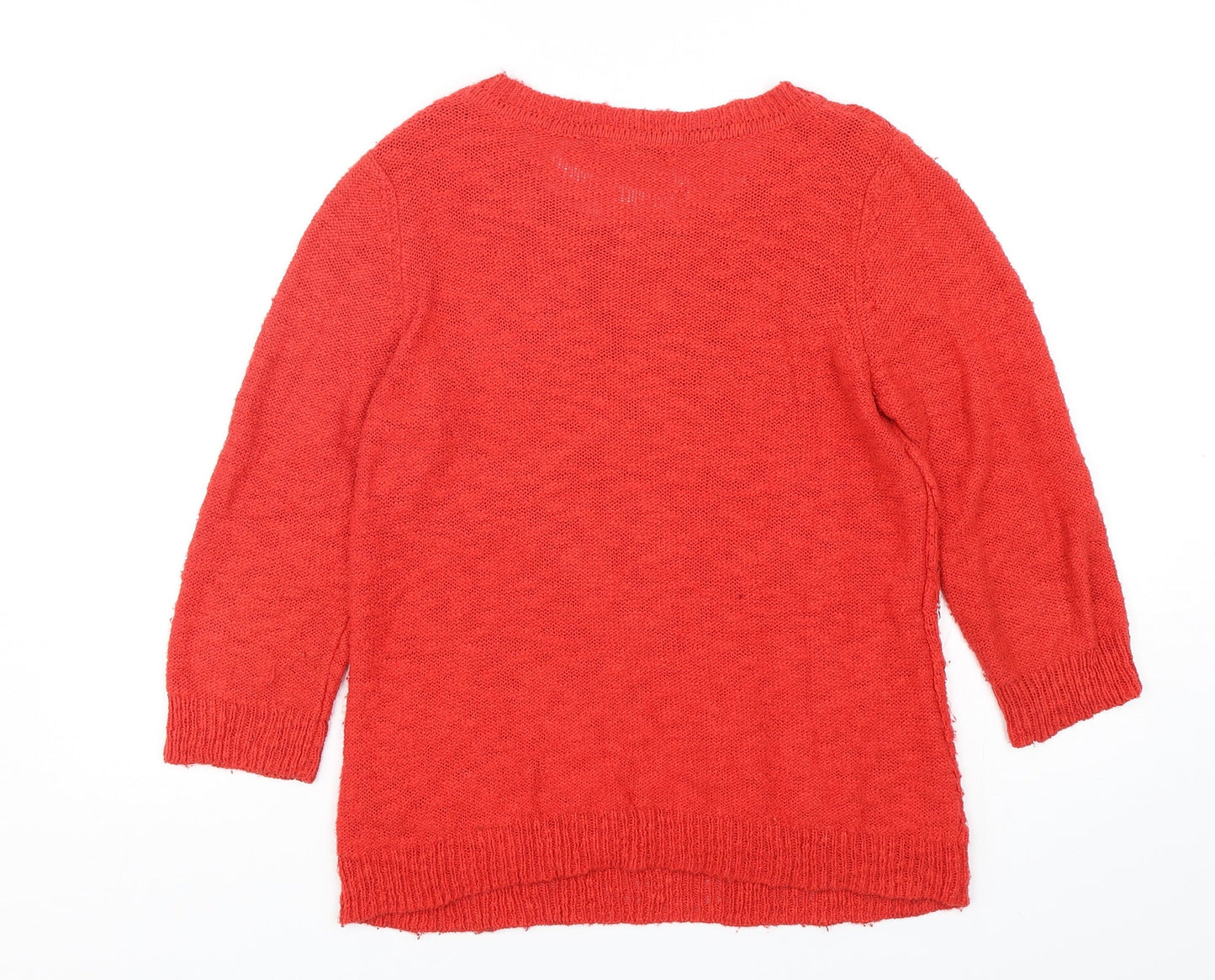 Womens UK Size 12 Per Una Red Pullover Jumper
