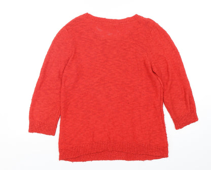 Womens UK Size 12 Per Una Red Pullover Jumper