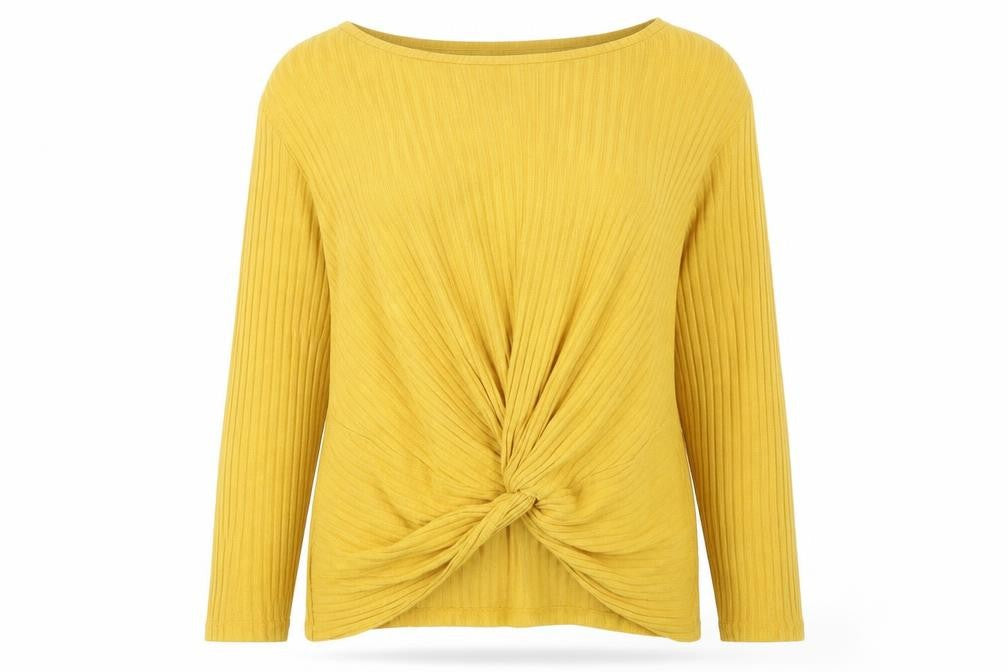 Womens UK Size 8 New Look Yellow Pullover Jumper