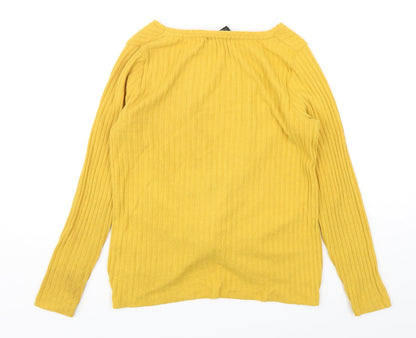 Womens UK Size 8 New Look Yellow Pullover Jumper