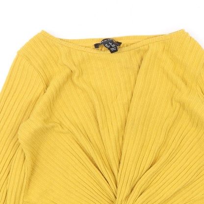 Womens UK Size 8 New Look Yellow Pullover Jumper