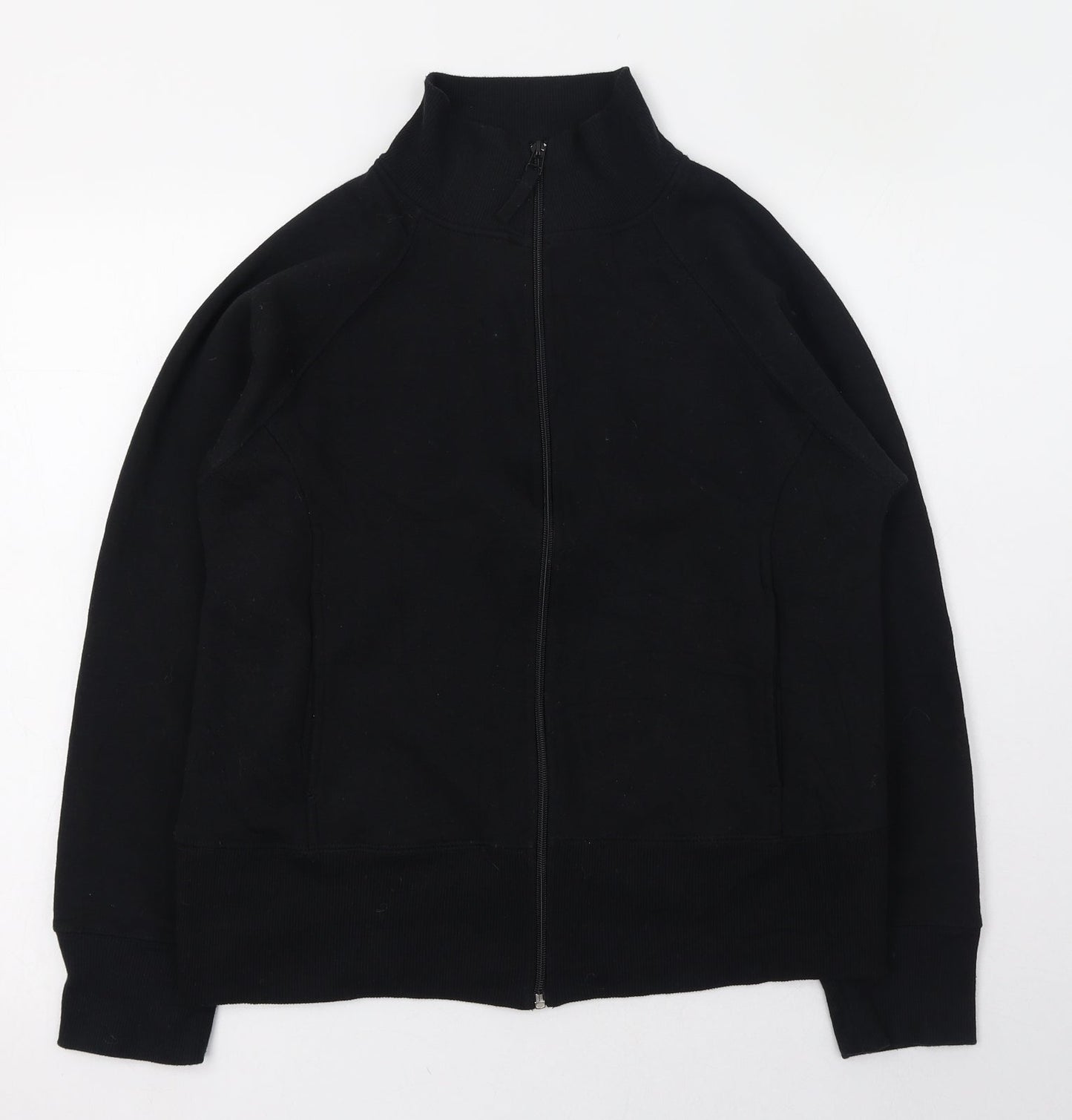 Womens UK Size 8 Bonmarché Black Full Zip Jumper