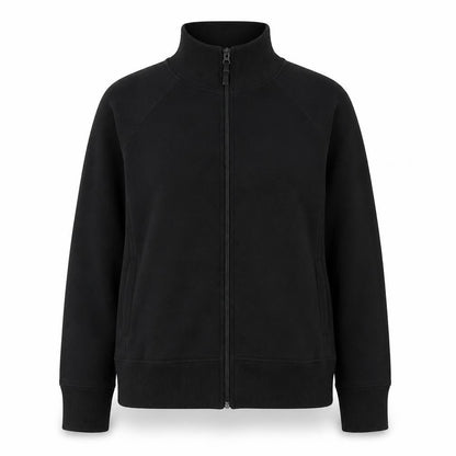 Bonmarché Womens Black Mock Neck Polyester Full Zip Jumper Size 8
