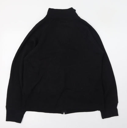 Womens UK Size 8 Bonmarché Black Full Zip Jumper