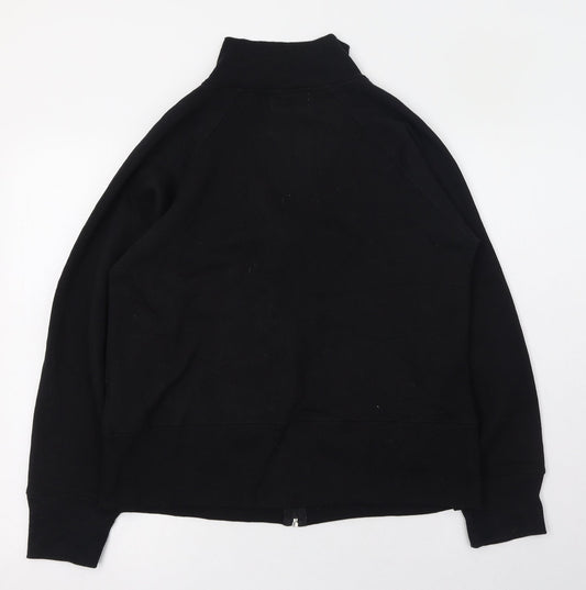 Womens UK Size 8 Bonmarché Black Full Zip Jumper